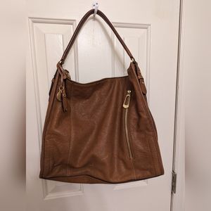 T Tahari brown leather bag
